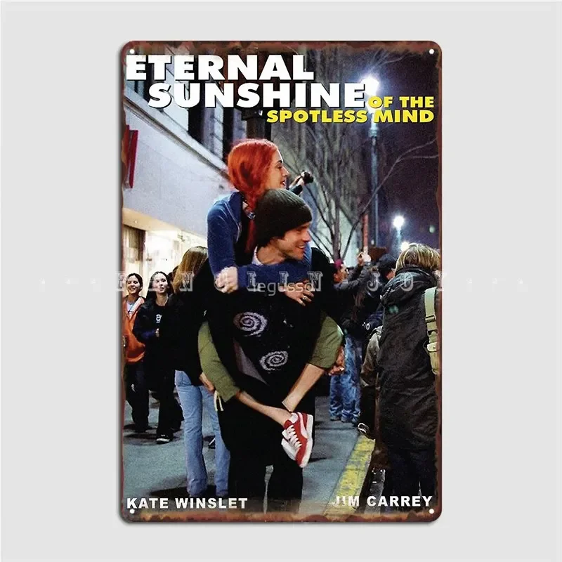 Eternal Sunshine Of The Spotless Mind Джим Керри и Кейт Винслет Металлическая вывеска Паб