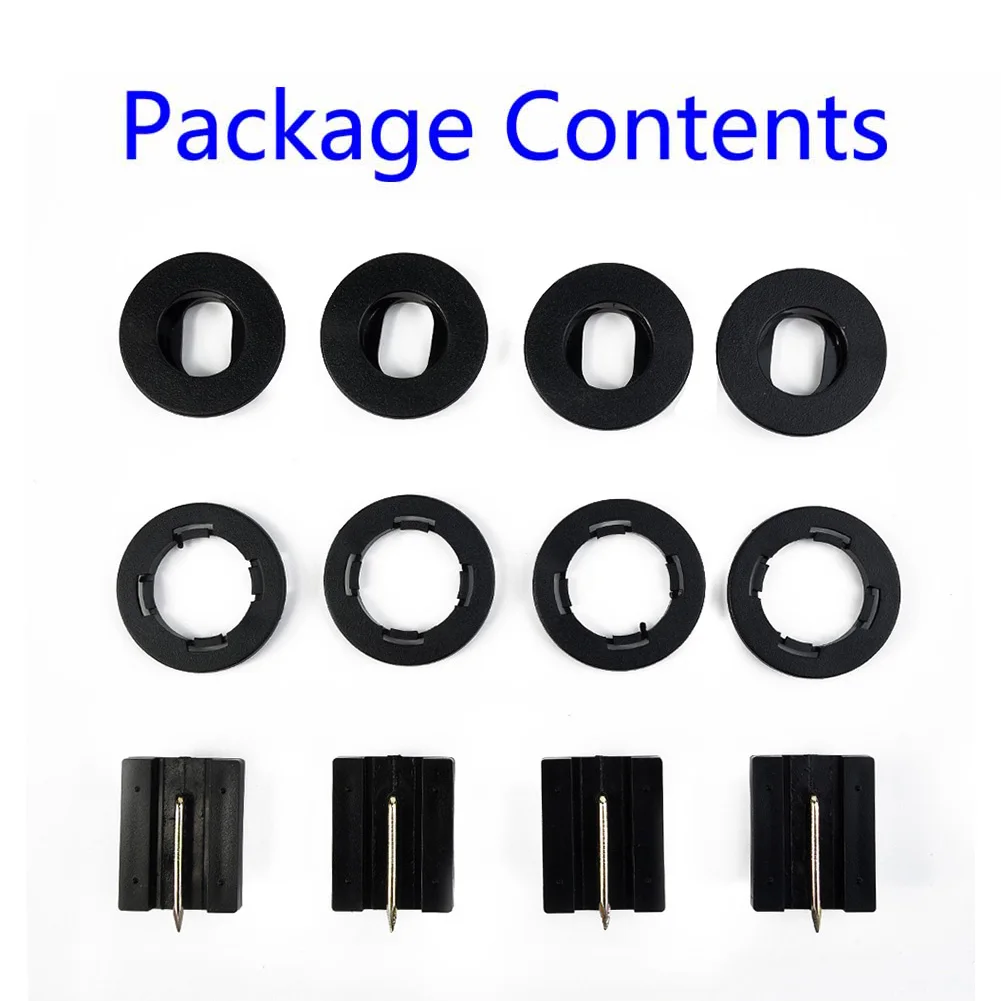 

4pcs Universal Car Floor Mounting Points Carpet Mat Mats Clips Fixing Grip Clamps Black Anti-Slip Floor Holders Sleeves