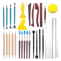 28pcs modeling clay sculpting tools set modeling toolsdual end dotting clay toolsball stylussilicone tip pens