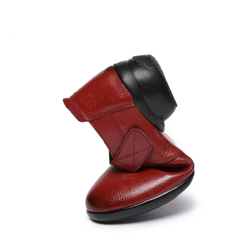 dressy block heel shoes womens genuine leather solid pumps ladies low heels mary jane shoes mother comfort strap red pumps shoes