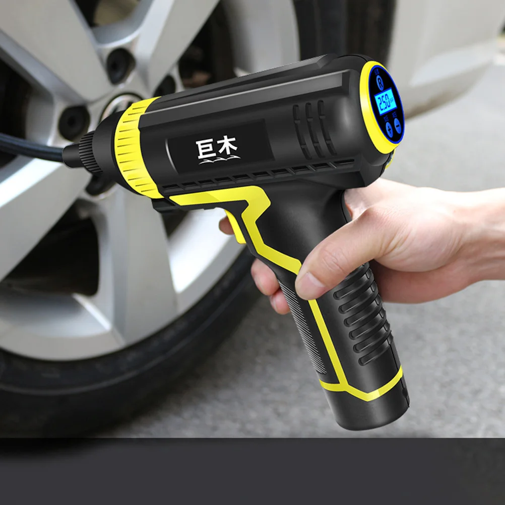 

1 Pc Car Tire Pump Electric Handheld Tire Pump Air Pump Compressor Inflator for Car Vehicle