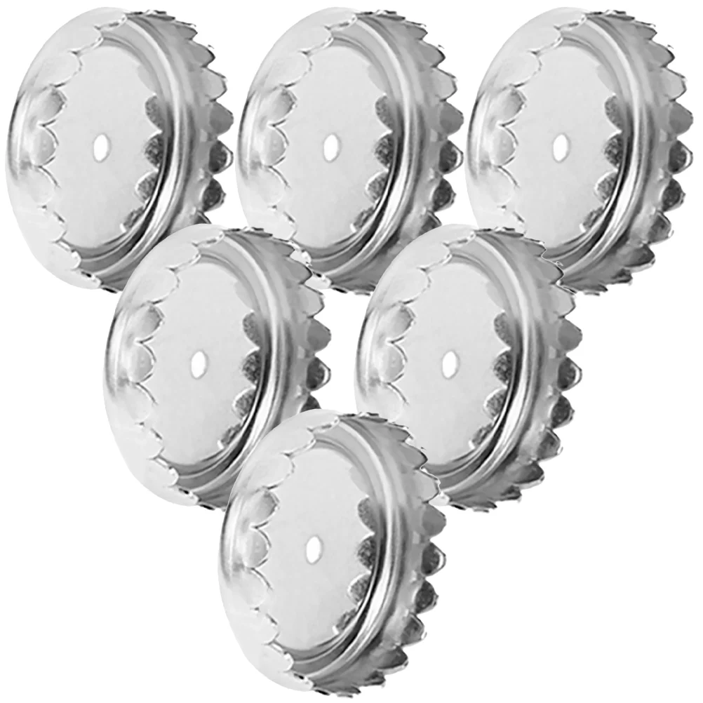 

6 Pcs No Punching Soap Holder Cover Wall Mounted Bathroom Accessory Stainless Steel Shower Dish Caps