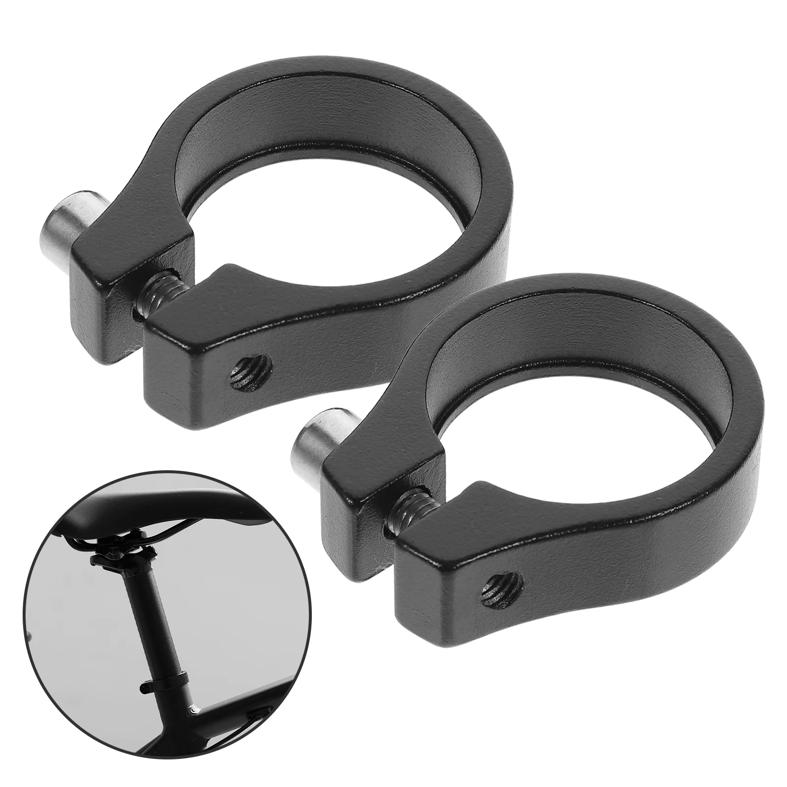 

2pcs Bicycle Seat Tube Clamp Bike Seat Post Clamp Bike Seatpost Clamp Bike Supply