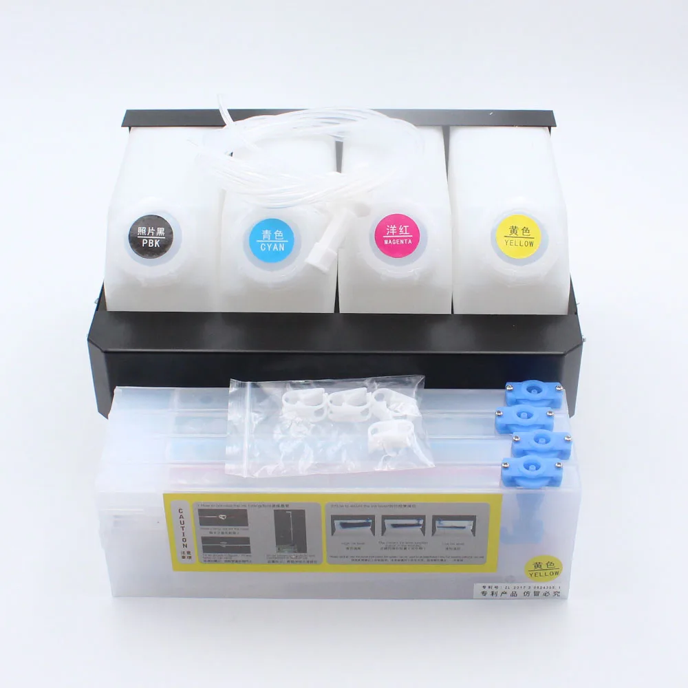 4 чернила + картриджа с чернилами Система СНПЧ непрерывной подачи чернил для