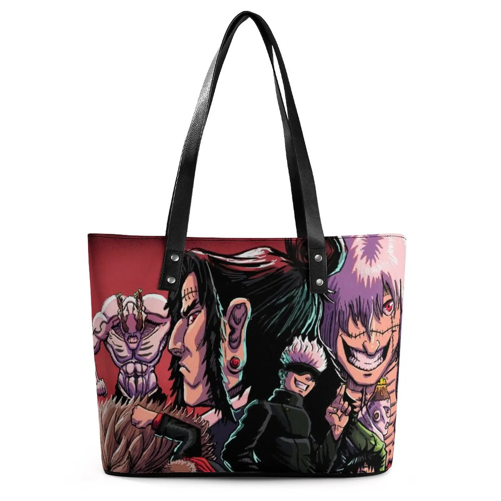 

Сумка-тоут женская из экокожи с ручками, в стиле киберпанк