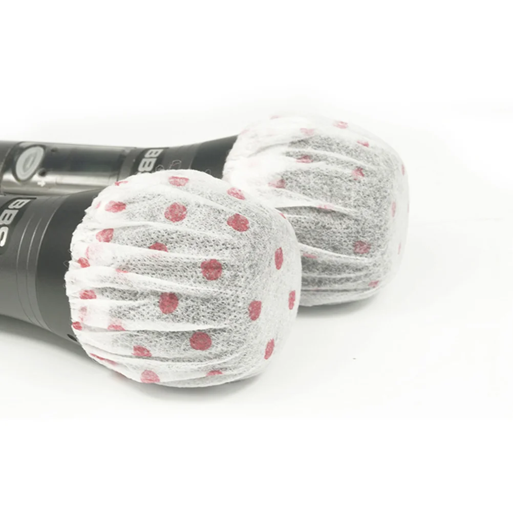 

Cover Microphone Mic Covers Windscreendisposable Non Woven Capwindshield Headset Fabric Karaoke Sanitary Hygiene Coloring Ear