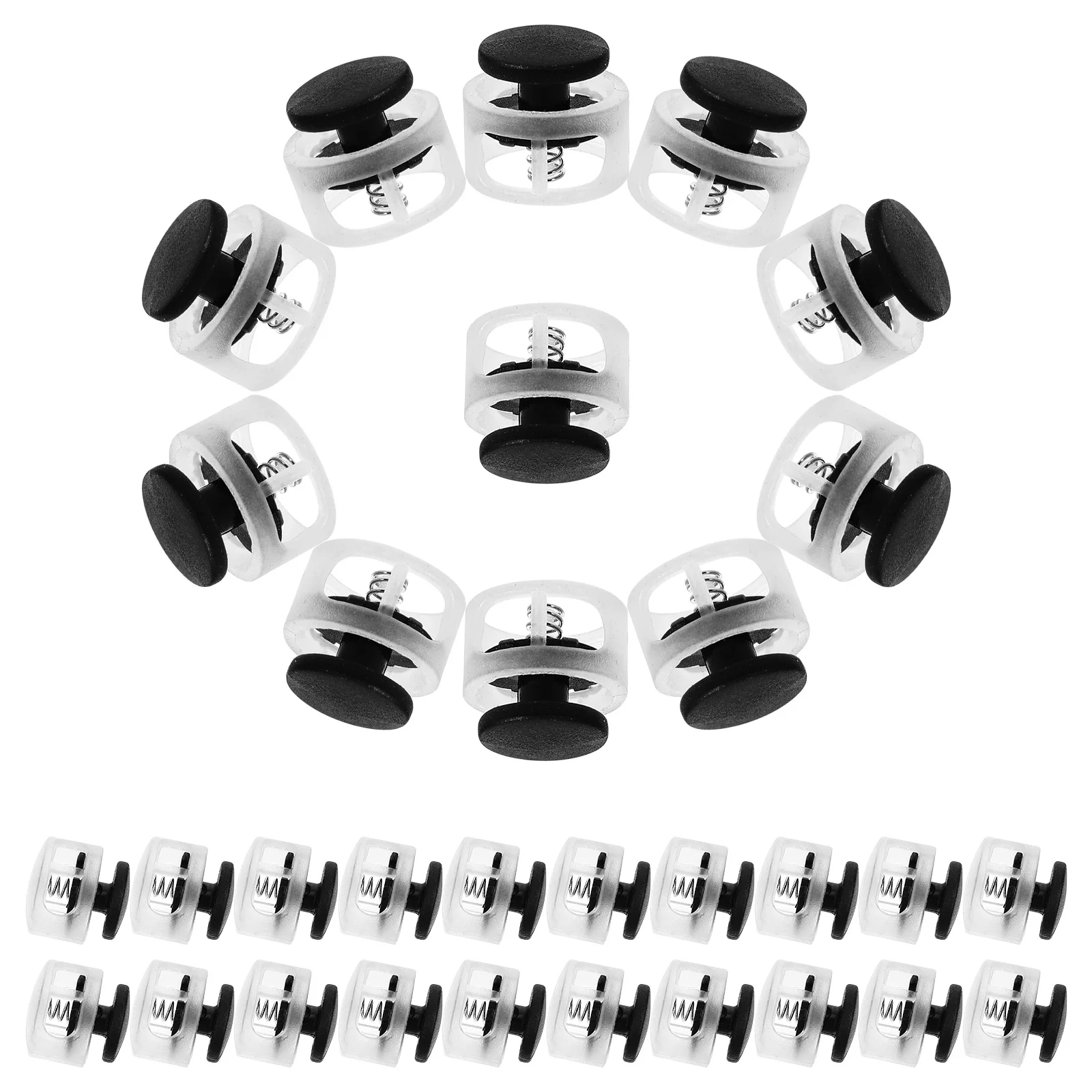 

Cord Locks Lock Spring Drawstrings Drawstring Rope Clips Shoelace Fixing Clothes Sports Hat Ends Clamp Toggles Stoppers Buckle