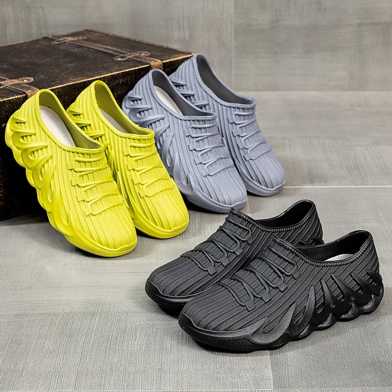 Модные мужские непромокаемые туфли водонепроницаемые нескользящие резиновые