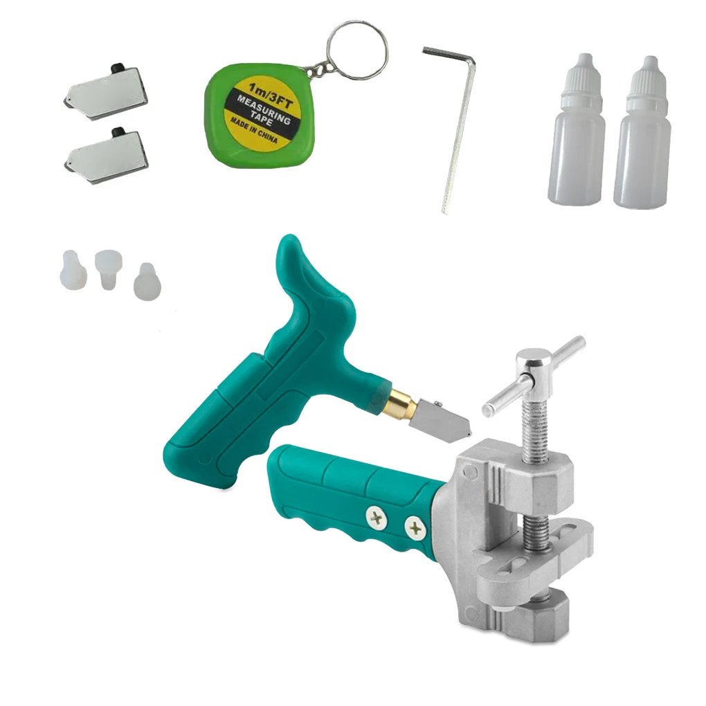 

Набор из 11 предметов для нарезки плитки и стекла, открывалка для нарезки, регулируемый Строительный набор из сплава для домашней работы, аксессуары