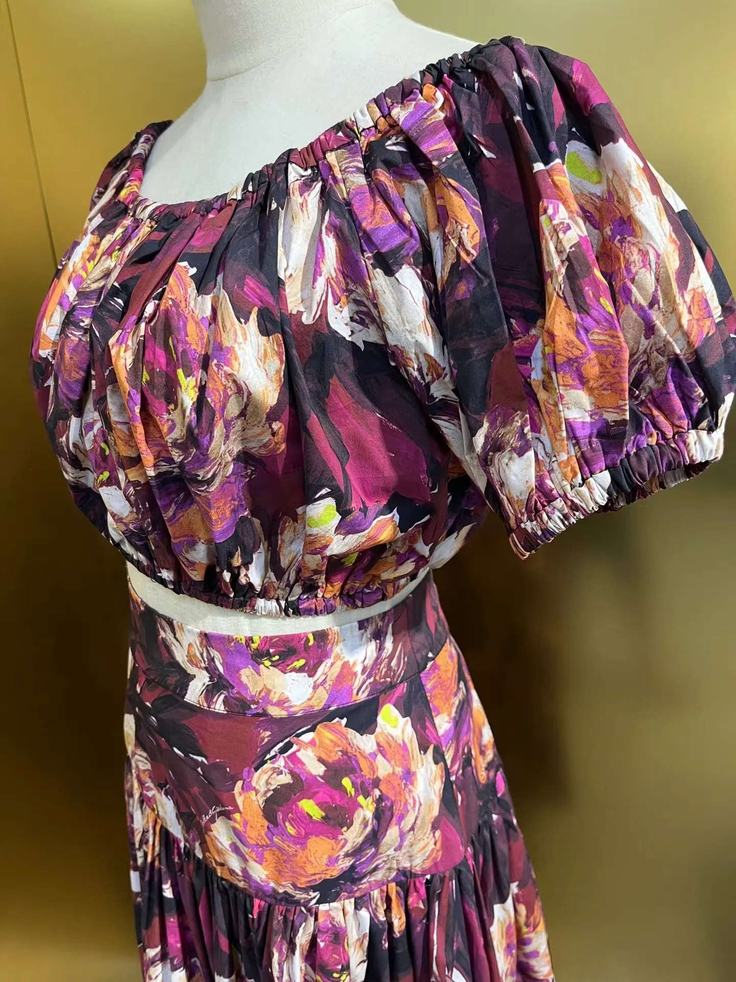 Высококачественный женский комплект из хлопковой полуюбки по индивидуальному