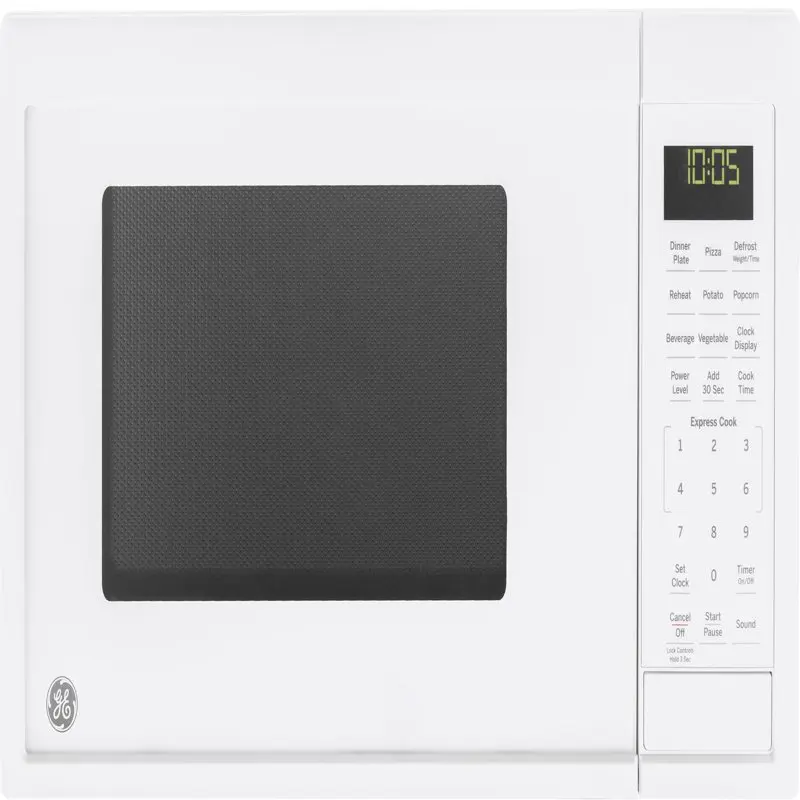 

 0.9 Cubic Foot Capacity Countertop Microwave Oven, White, JES1095DMWW