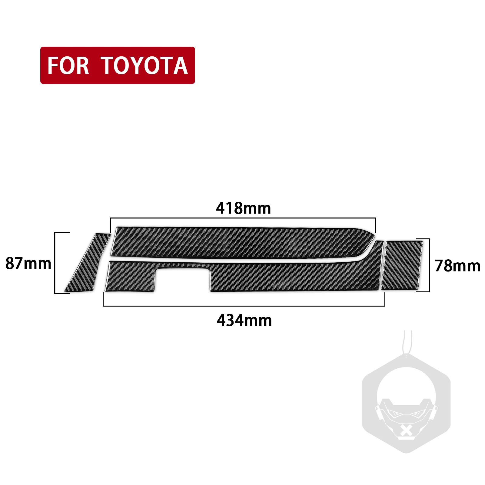 Для Toyota Tacoma 2015-2020 копилот из углеродного волокна ящик для хранения приборной