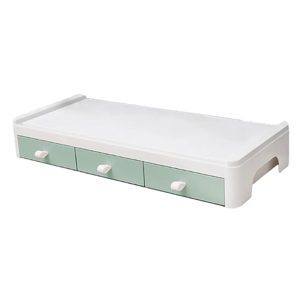 

Подставка для ноутбука и ПК, настольный органайзер для хранения, полка для монитора компьютера, усиленный кронштейн, белый и зеленый цвета, 1...