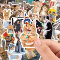 103065pcs cute animal cat stickers for kids toy decals diy suitcase phone skateboard laptop stationary funny meme sticker pack
