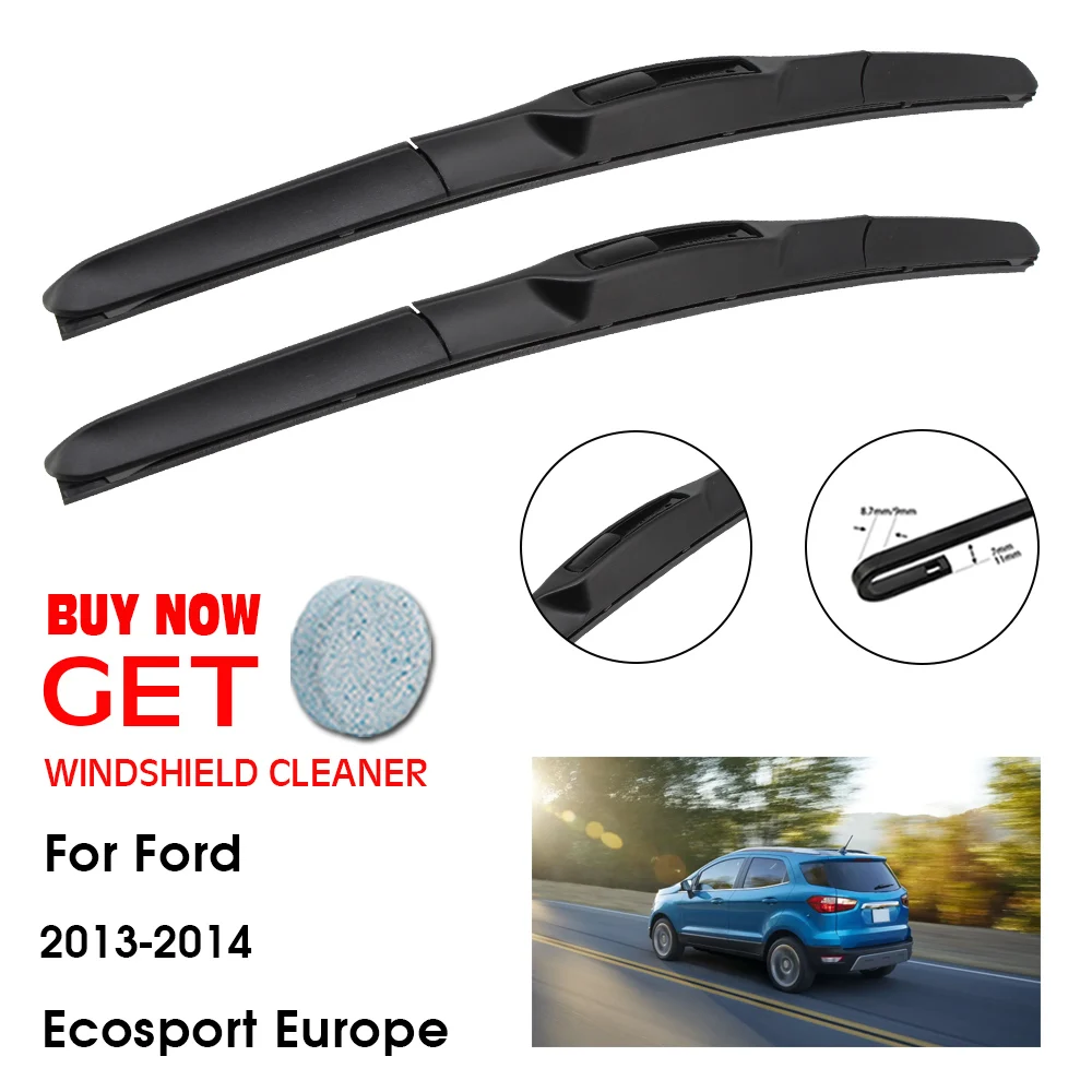 

Car Wiper Blade For Ford Ecosport Europe 22"+16" 2013-2014 Front Window Washer Windscreen Windshield Wiper Blades Accessories