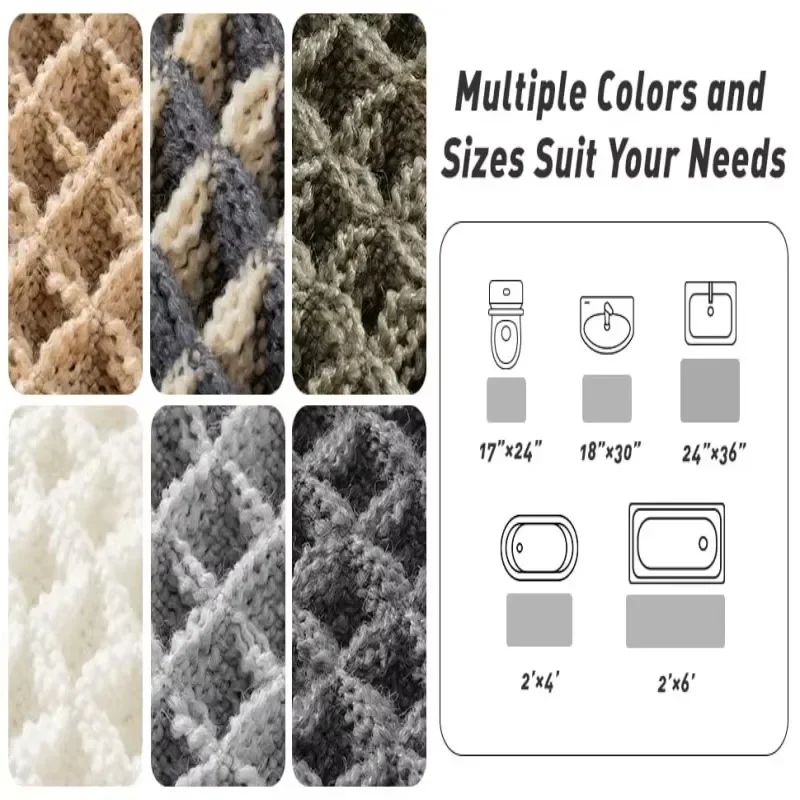 Модернизированный вафельный коврик портативный дверной проем для ванной