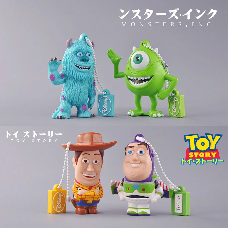

Genuine Bulk Disney Toy Storys Woody Monster Big Eyes Doll Pendants Keychain Figure Ornaments Children Gifts