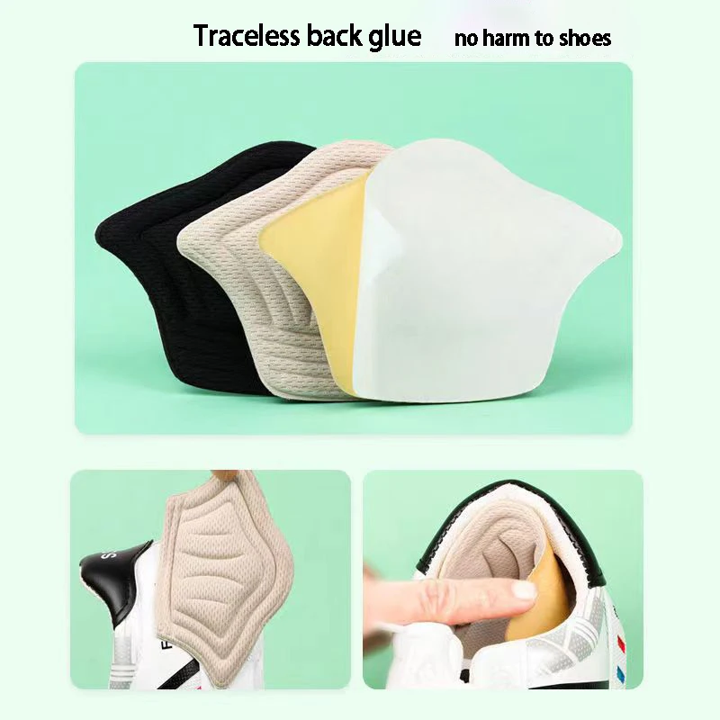 2Pacs Insoles For Sport Shoes Men Adjustable Size Antiwear Feet Pad Women For Shoes Heels Insoles Protector Sticker Care Inserts