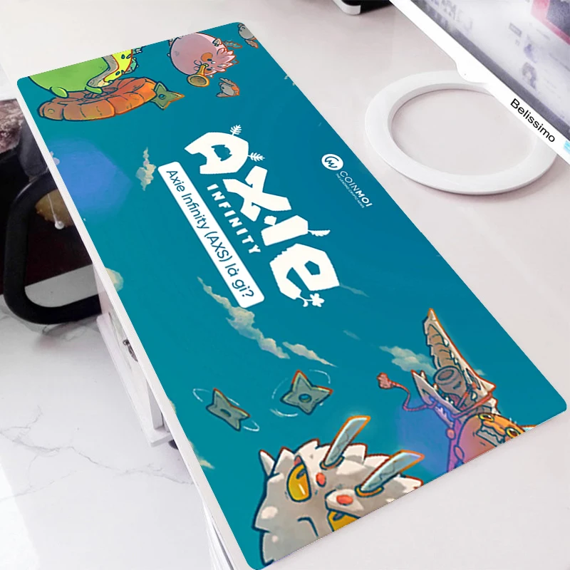 Симпатичная резиновая клавиатура Axie Infinity коврик для мышек с аниме ПК геймерский