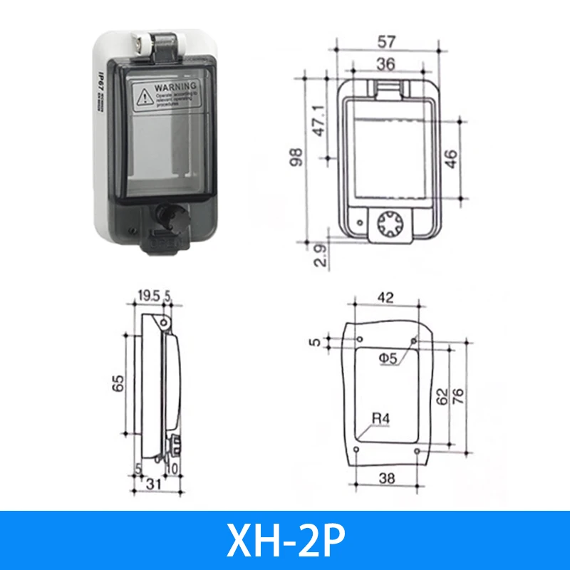 

Автоматический выключатель IP67 прозрачный