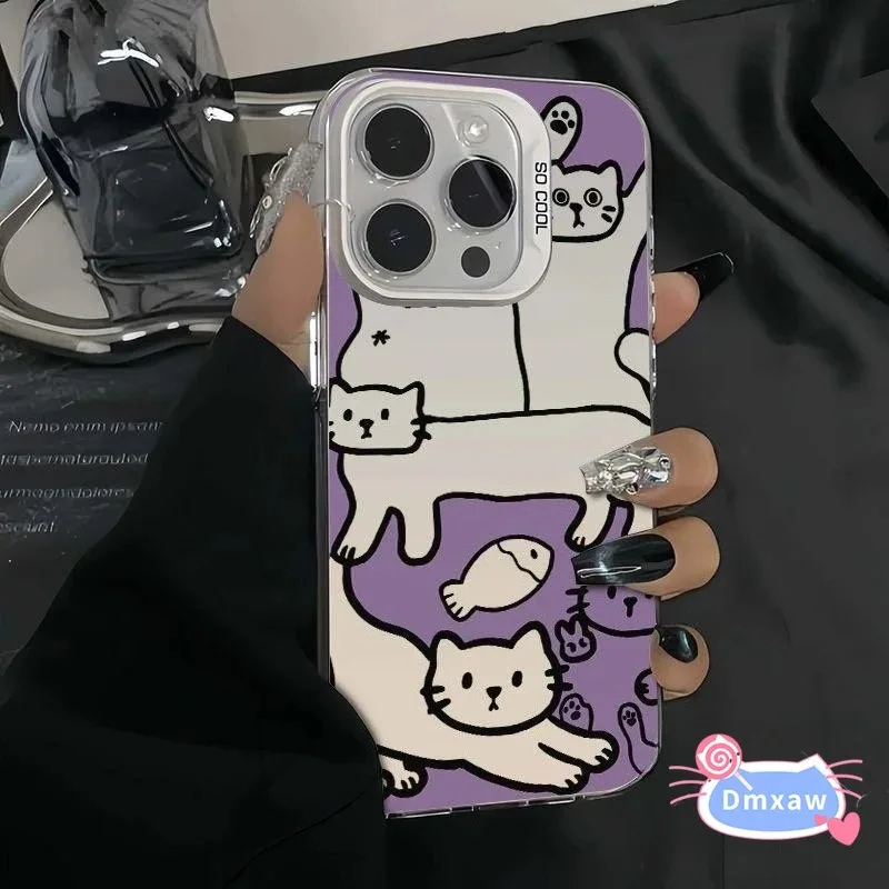 Фото Чехол для телефона с изображением кота в стиле граффити для Vivo X200 Pro Mini X200S X100 Ultra X100S X90 X80 X60 Pro X70T X60T T4X T3X T3 Lite, мягкий чехол №3