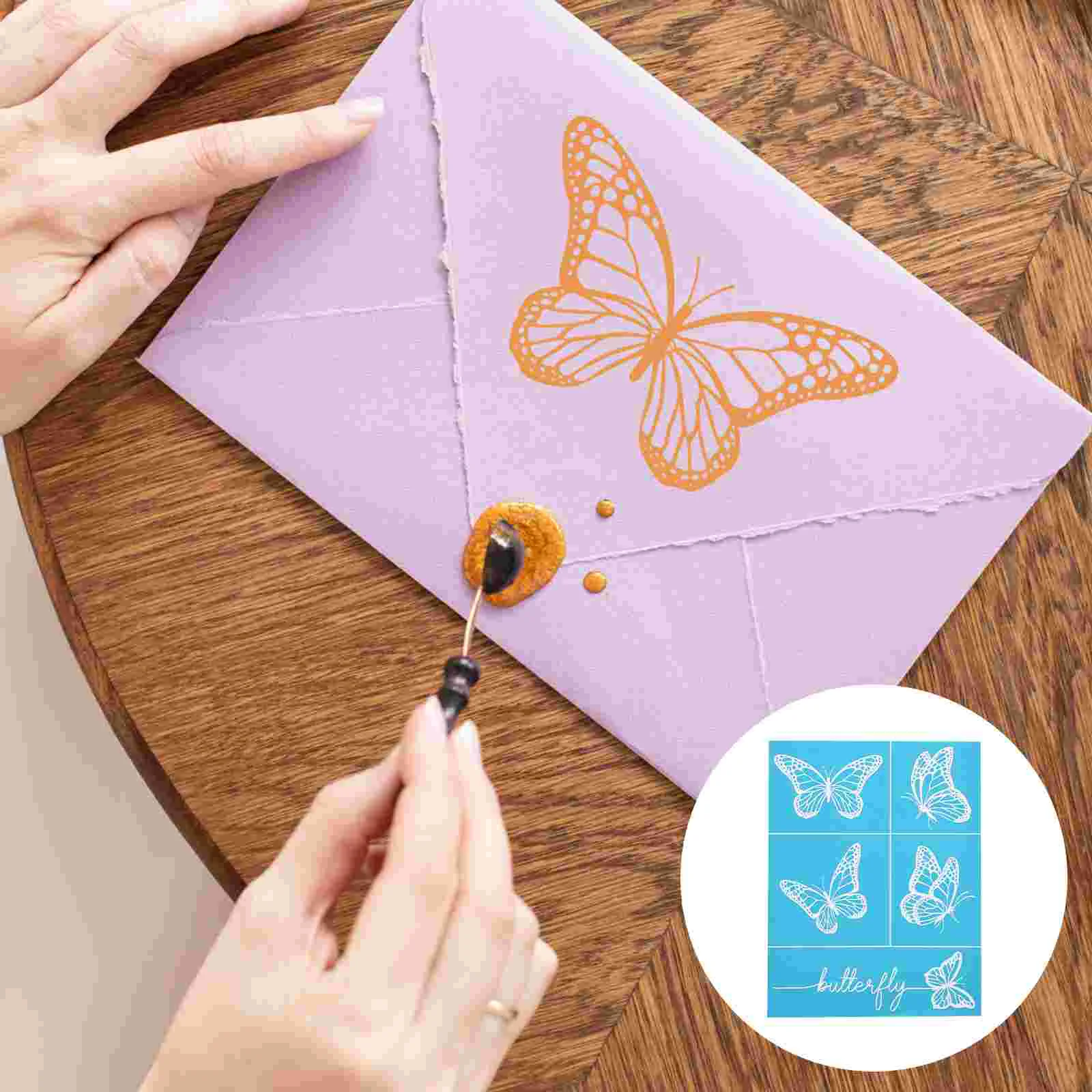 

Screen Stencils Silk Printing Stenciltransfer Reusable Mesh Adhesive Paper Polymer Clay Wood Print Wooden Board Washable Diy