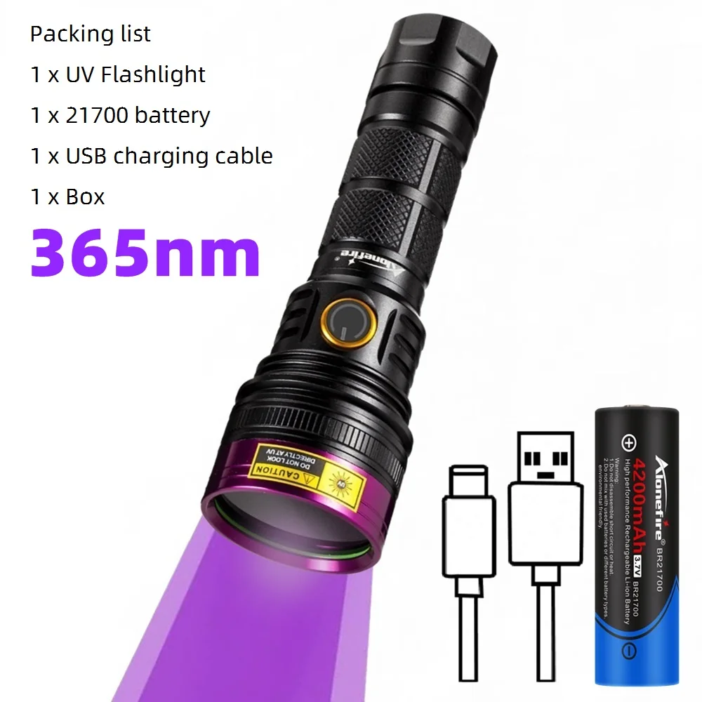 

AloneFire ультрафиолетовый фонарь SV18 20 Вт 365 нм