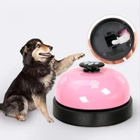 pet toy training called dinner small bell footprint ring dog toys for teddy puppy pet call puppys accessories pets toys
