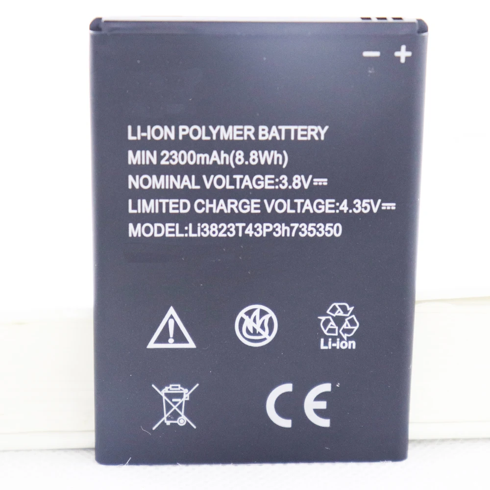 2 шт 5 шт 10 шт 2300mAh Батарея Li3823T43P3h735350 для ZTE Q802T Geek V975 U988S N986 V976 N976 MF64 Z833 Z831 Z832 on