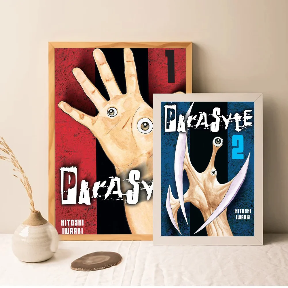 Parasyte Anime Posters Sticky Whitepaper Sticker DIY Room Bar Cafe Kawaii Decor