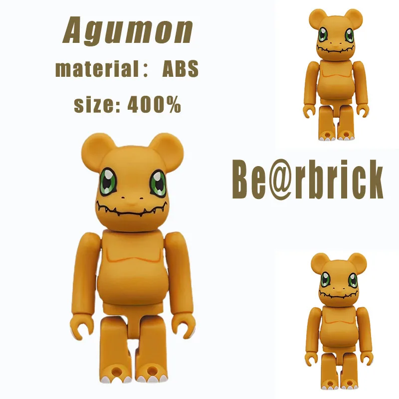 

Аниме фигурки Pokemon Bearbrick 400% из АБС-пластика, модель 28 см, милая искусственная кожа, украшения для гостиной, подарок для детских игрушек