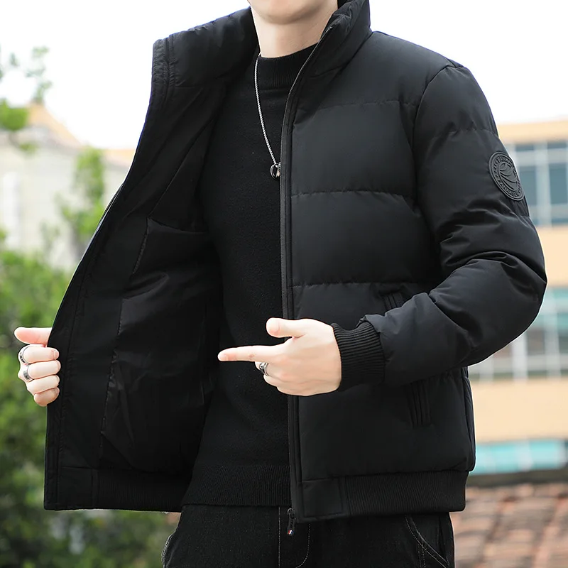 High quality cotton coat men's autumn and winter coat new Korean version stand collar thickened youth down cotton coat