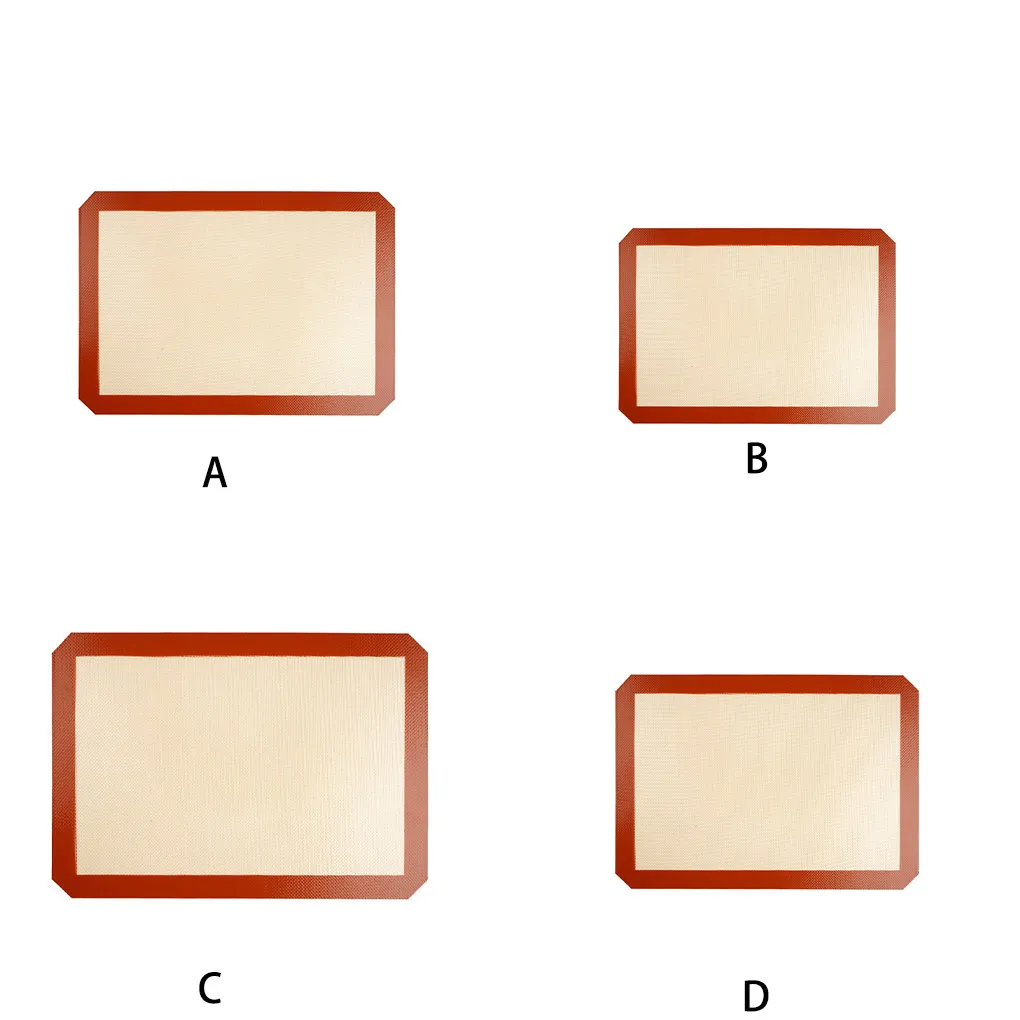 

Силиконовый коврик для выпечки, Портативный Гибкий прямоугольный многоразовый антипригарный термостойкий Коврик для хлебобулочных ресто...