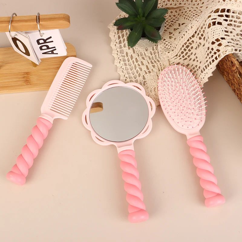 1/4 шт. портативная милая расческа на воздушной подушке набор зеркал