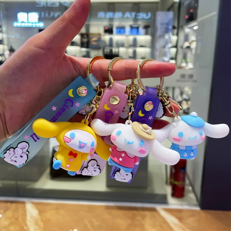 

Аниме мультфильм Cinnamoroll брелок кукла подвеска Кукла сумка Украшение маленькие ювелирные изделия оптовая продажа подарок на день рождения д...