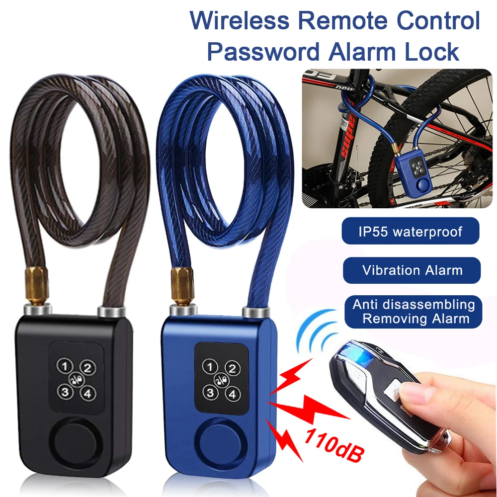 

Сигнализация велосипедная и мотоциклетная беспроводная водонепроницаемая, 110 дБ