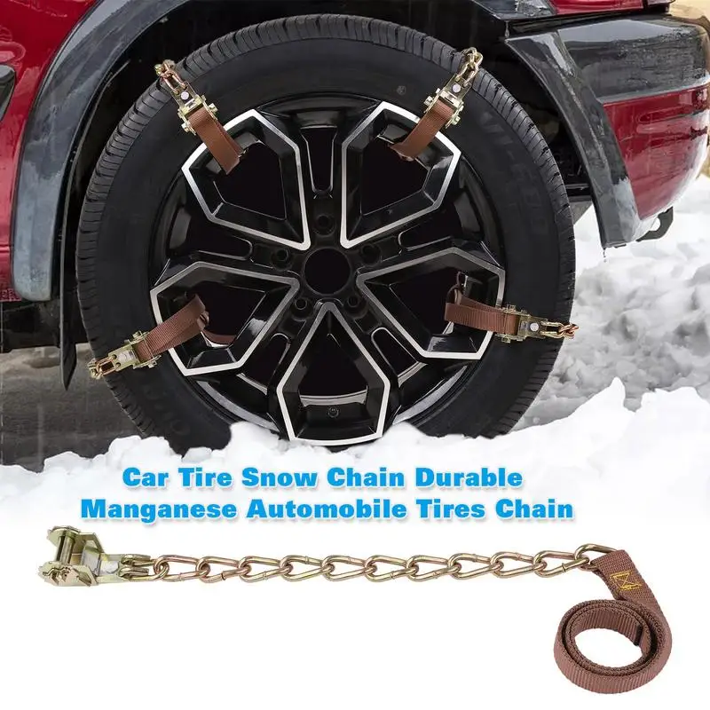 

Car Tire Metal Anti Skid Snow Chains Mud Chains Security Wheel Tyre Winter Outdoor Snow Tire Emergency Double Grooves Chain