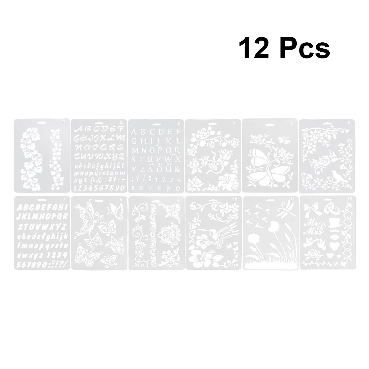 

Stencils Painting Template Stencil Wood Reusable Drawing Letters Alphabet Chalkboard Holiday Letter Children Craft Decor Child