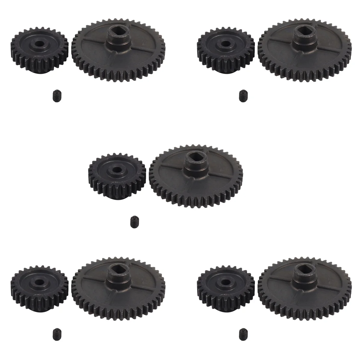 

5X Upgrade Metal Reduction Gear Motor Gear for Wltoys 144001 1/14 RC Car Parts