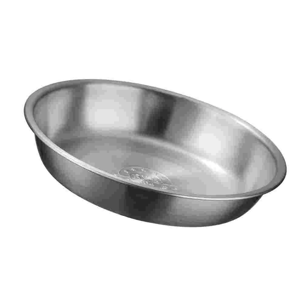 

Bowl Steel Stainless Bowls Serving Mixing Metal Heavy Plates Duty Plate Camping Dinner Salad Dish Feeding Fruit Dishes Soup