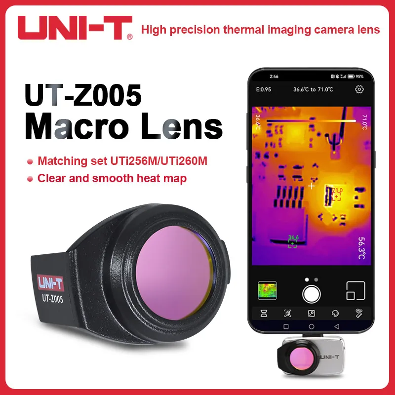 

UNI-T UT-Z005 Инфракрасный Тепловизор микро объектив для UTi256M/UTi260M HD объектив высокой четкости