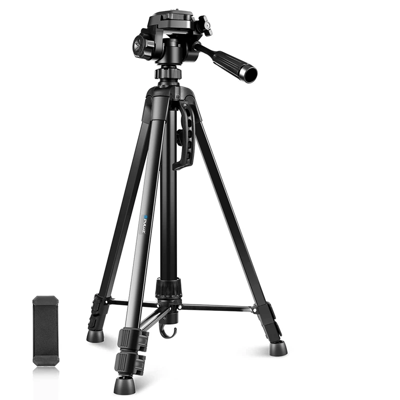 

Hot Camera Tripod Stand Holder Smartphone Tripod Aluminum Selfie Live Mount With Three-Dimensional Head And Phone Clamp