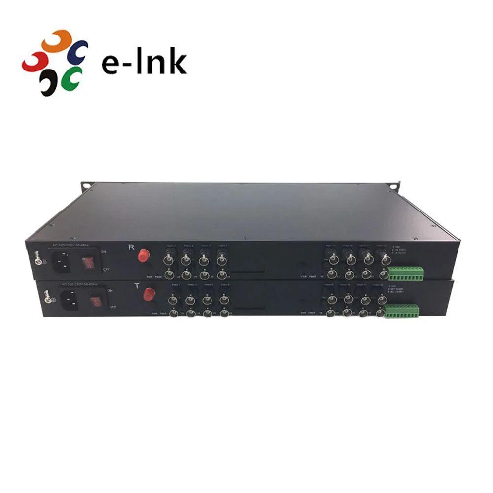 

16Ch 1080P AHD TVI CVI видео в волоконный конвертер с данными Rs485 PTZ