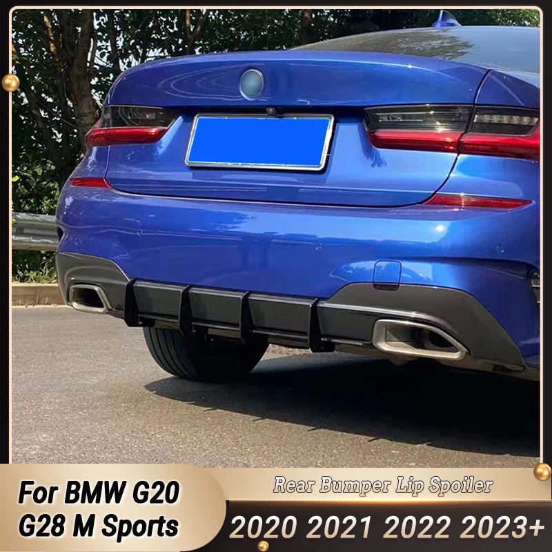 

Автомобильный задний диффузор, боковые разветвители ABS для BMW 3 серии G20 G28 M, спортивный задний бампер, спойлер для губ, аксессуары для тюнинга...