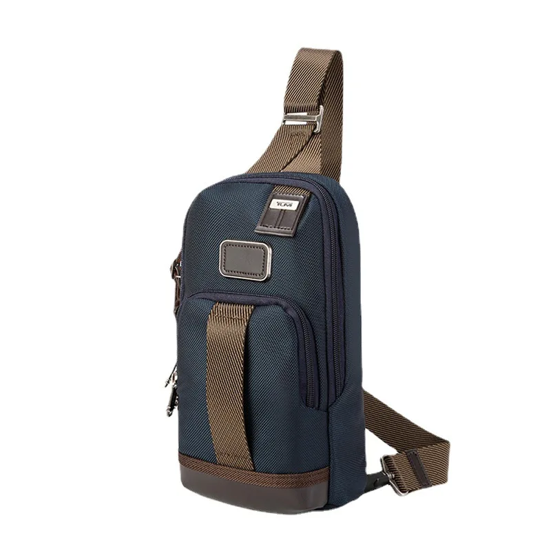 

2223402 new fashion leisure shoulder bag ballistic nylon men's chest bag travel iPad bag