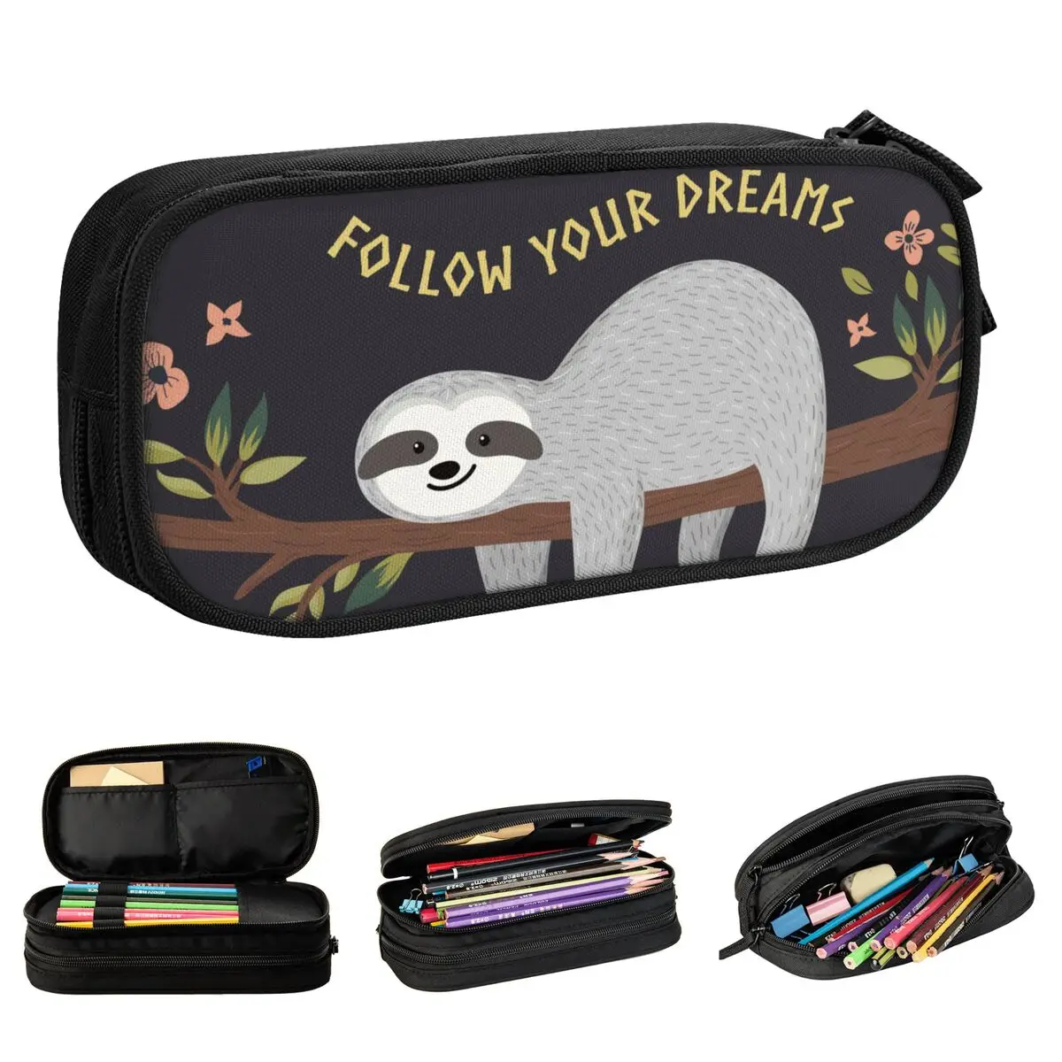 Cases Pencilcases Pen For Student Large Storage Bags Office Cosmetic Stationery