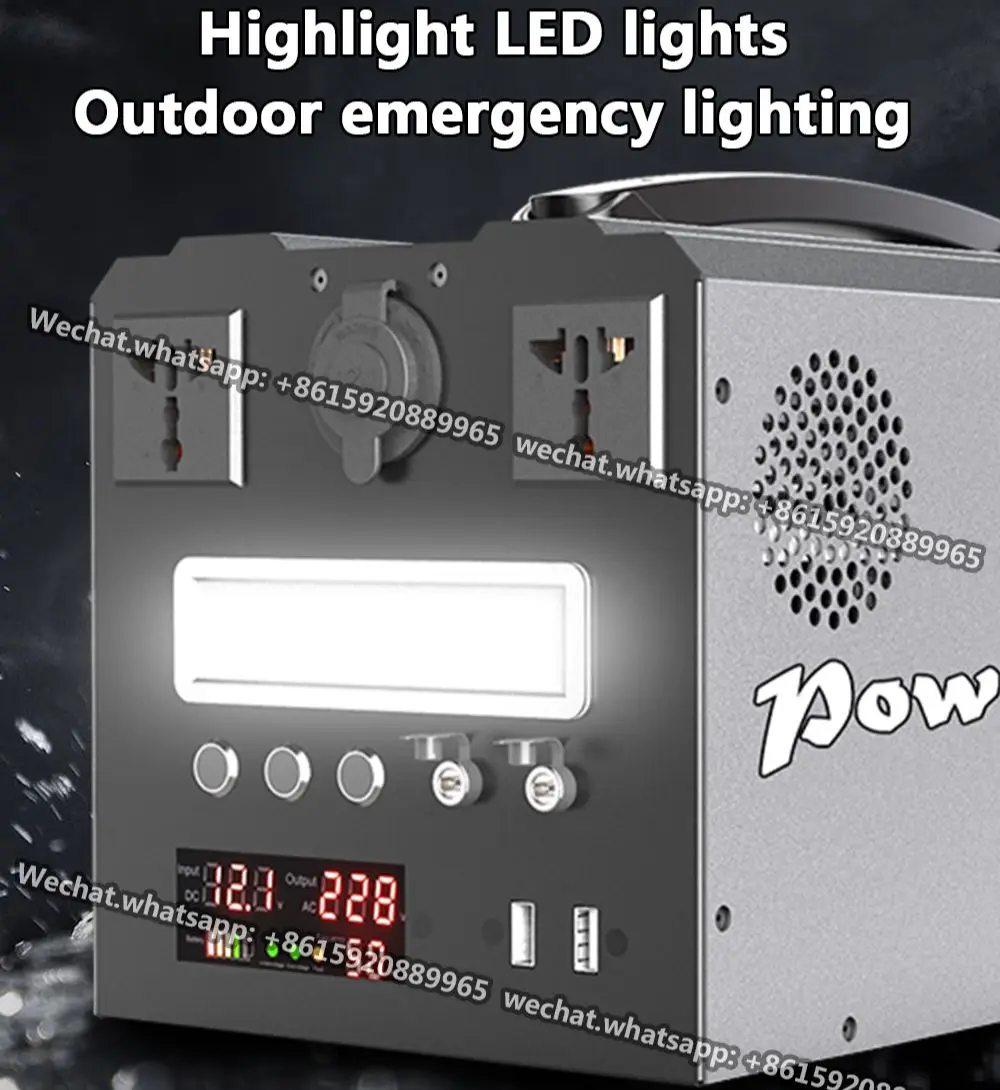 

POWERFORCE 1000W Portable Power Station 240000mah Emergency Battery Backup High-Power Supply For Home/Outdoor Power outage