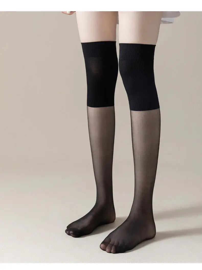 Yasuk All Season Women Female Solid Sexy Casual Comfortable Soft Heigh Tube Silk Stockings Pile Slim Socks Thin Warm Knee 3Pcs