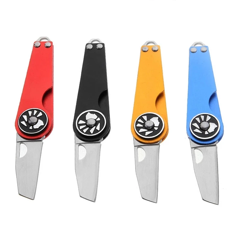 

Portable Creative Mini Folding Knife Keychain Knife Outdoor Survival Emergency Tool Unboxing Foldable EDC Can Hang Keyring