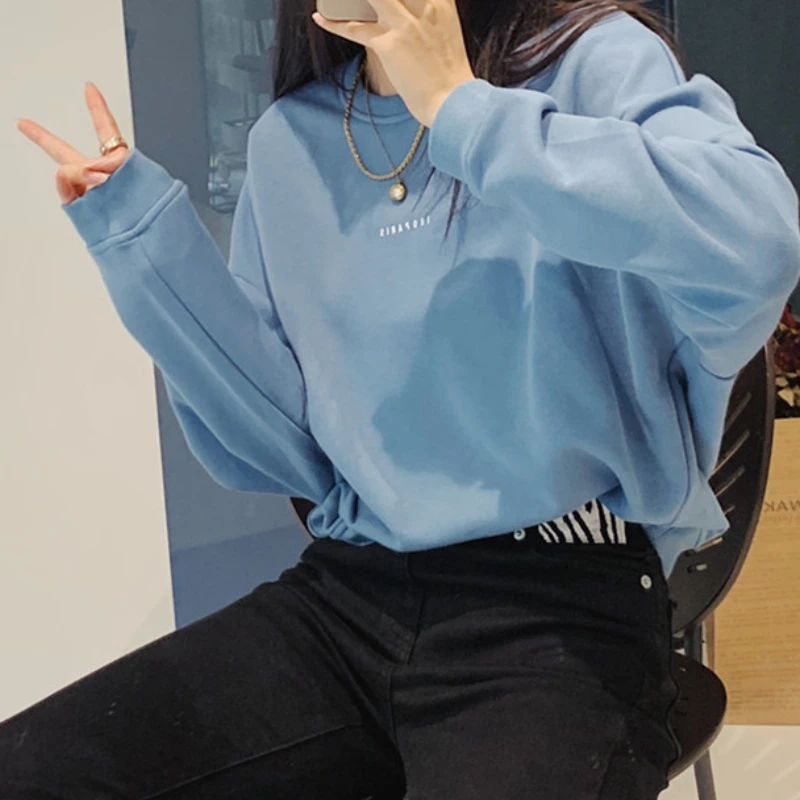 

Women Letter Printed Sweatshirt 2022 new Long Sleeve All-match fashion Ladies Pullover top